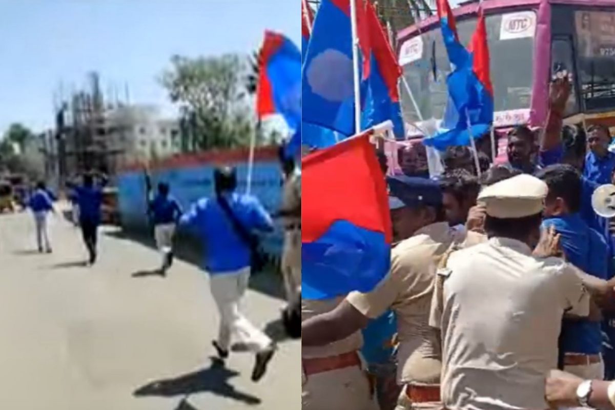 நாம் தமிழர் அலுவலகம் மீது கல் வீசி தாக்குதல்..!