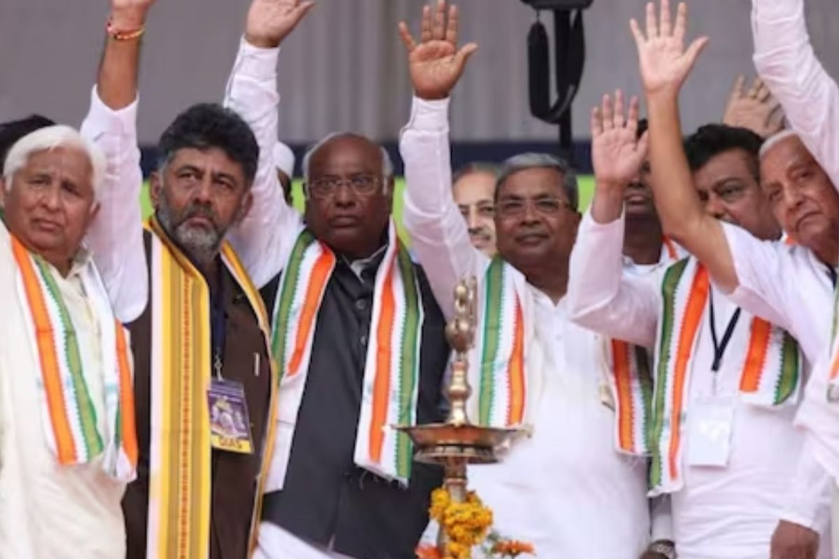 கர்நாடகாவில் காங்கிரஸுக்கு பெரும்பான்மை.. கருத்துக் கணிப்பில் தகவல்..