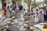 பெண்கள் சபரிமலையில் களைகட்டிய பொங்கல் விழா!