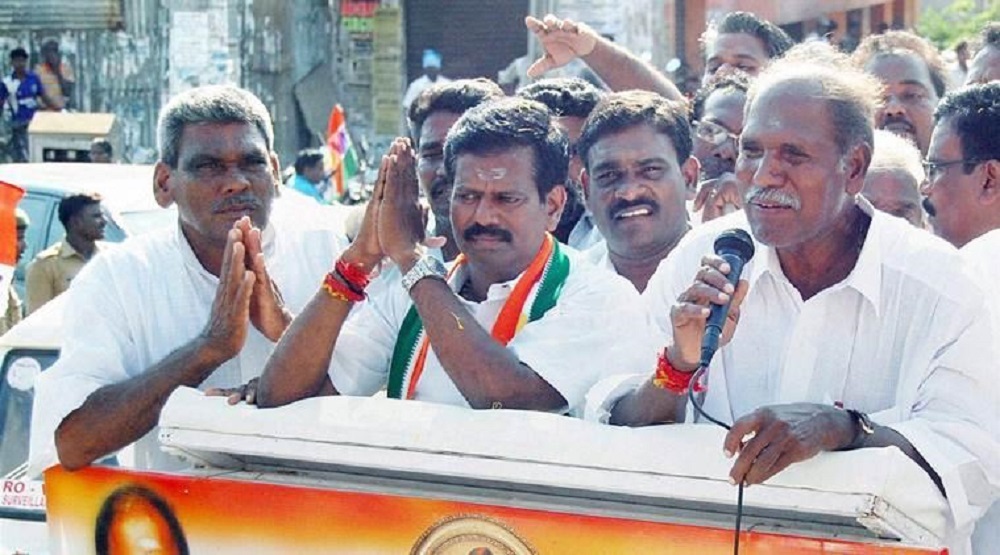  கட்சியைத் தொடங்கிய சில காலங்களிலேயே 2011 சட்டமன்ற தேர்தலில் அதிமுக-வுடன் இணைந்து போட்டியிட்டு, 15 இடங்களில் வெற்றி பெற்று ஆட்சியை அமைத்தார். தொடர்ந்து மூன்றாம் முறையாகப் புதுச்சேரி முதல்வராகத் தேர்வு செய்யப்பட்டார். ஆனால் இந்த முறை அவரின் சொந்த கட்சியில் தலைவராகவும் புதுவையில் முதல்வராகவும் ஆட்சியை அமைத்தார்.