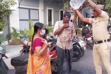 புதுச்சேரி கவர்னர் மாளிகை முன் தீக்குளிக்க முயன்ற கூலித்தொழிலாளியால் பரபரப்பு..
