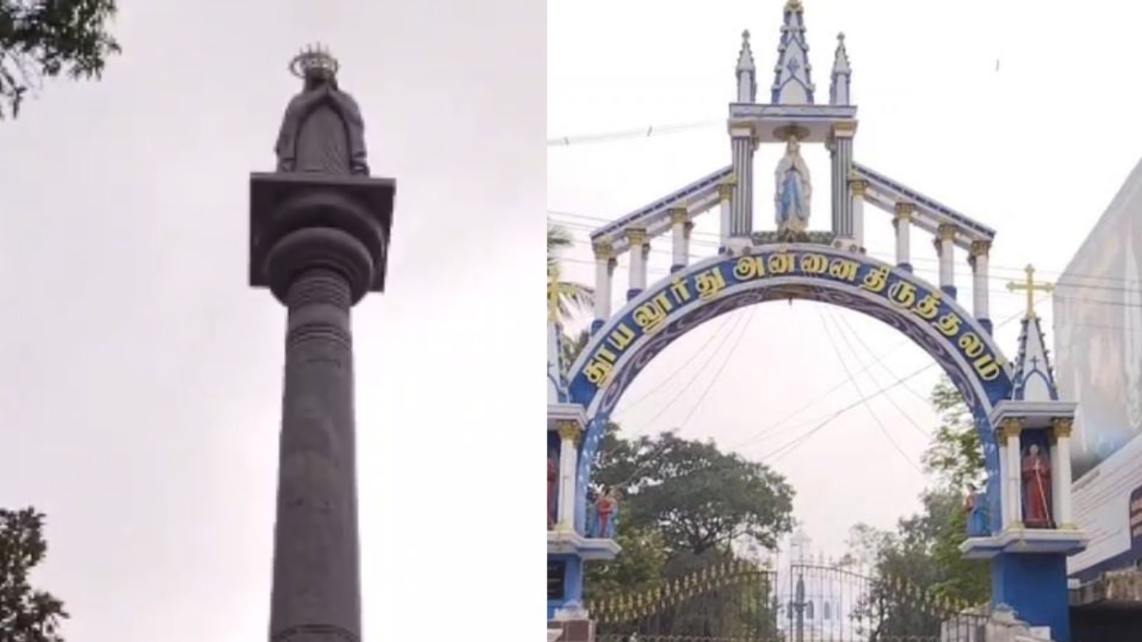 ஒரே கல்லில் 32 அடி உயரத்தில் பிரம்மாண்ட மாதா.. கவனத்தை ஈர்க்கும் வில்லியனூர்!