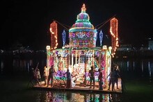பிரசித்திபெற்ற சாந்தாரம்மன் கோவில் தெப்பத் திருவிழா! புதுக்கோட்டையில் குவிந்த பக்தர்கள்..
