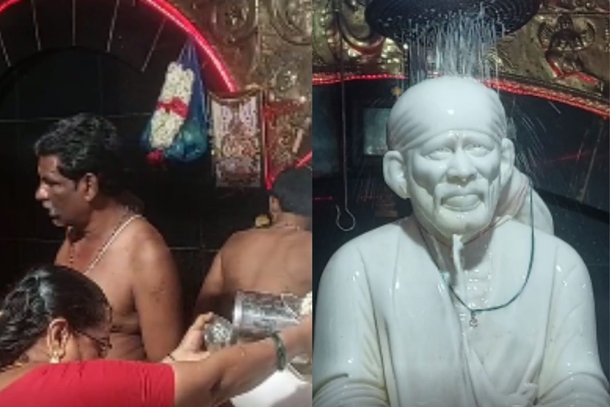 பால்குடம் ஏந்தி சென்று சாய்பாபாவிற்கு பாலாபிஷேகம் செய்த பக்தர்கள்!