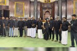 நாடாளுமன்றத்தில் கருப்பு உடையுடன் கலக்கிய தமிழ்நாடு எம்.பிக்கள்...