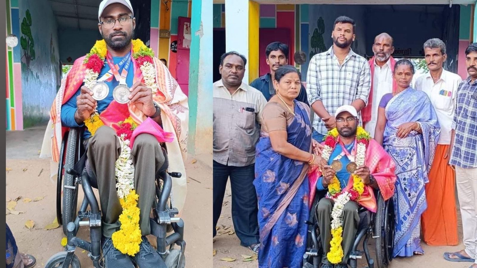 3 தங்கப் பதக்கங்களை வென்று தமிழ்நாட்டிற்கு பெருமை சேர்த்த தேனி மாற்றுத்திறனாளி வீரர்