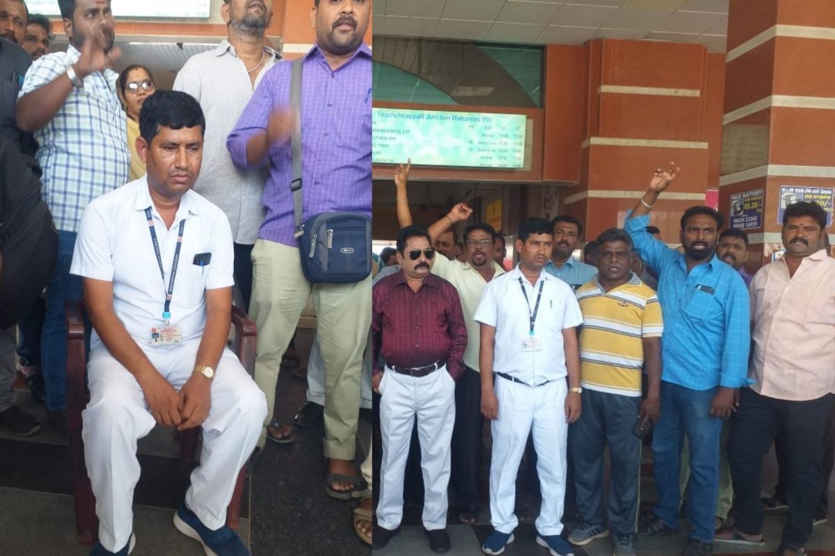 ரயிலில் டிக்கெட் பரிசோதகரை தாக்கிய அரசு ஊழியர்..!
