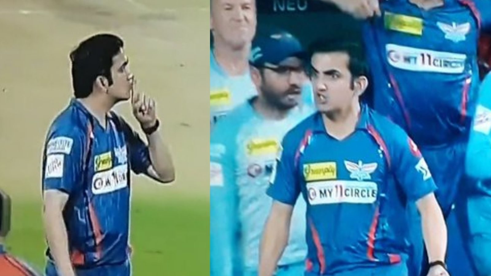 சைலென்ஸ்.. ரசிகர்களை நோக்கி மைதானத்தில்  கம்பீர் ஆக்ரோஷம்.. வைரல் ரியாக்‌ஷன்