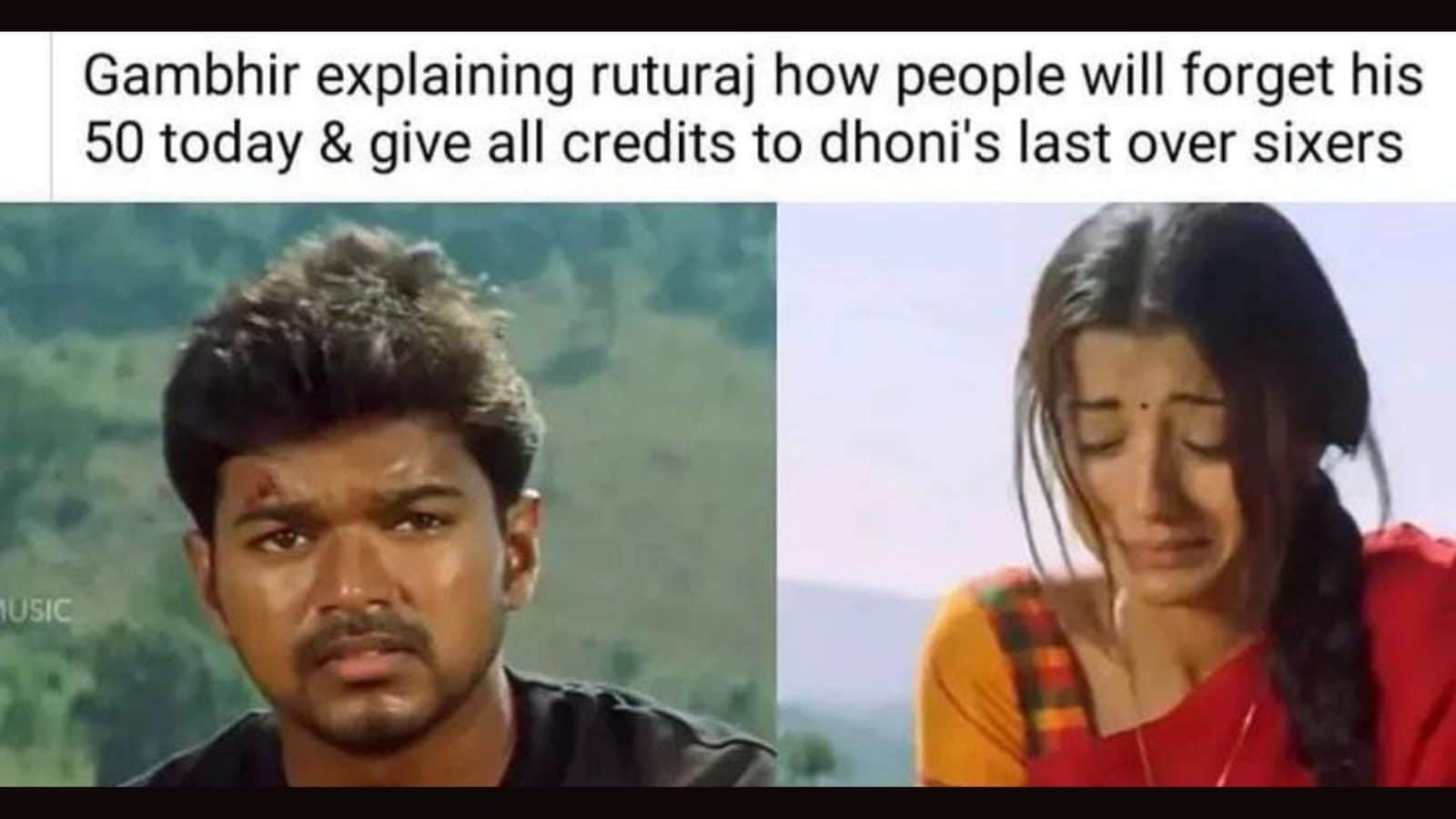 Ramar Memes கம்பீர் டு ருதுராஜ் : தோனி கடைசியில சிக்ஸ் அடிச்சா.. இணையத்தில் ...
