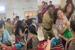 சேலைக்காக தலைமுடியை இழுத்து அடித்துக்கொண்ட பெண்கள்...வைரல் வீடியோ...