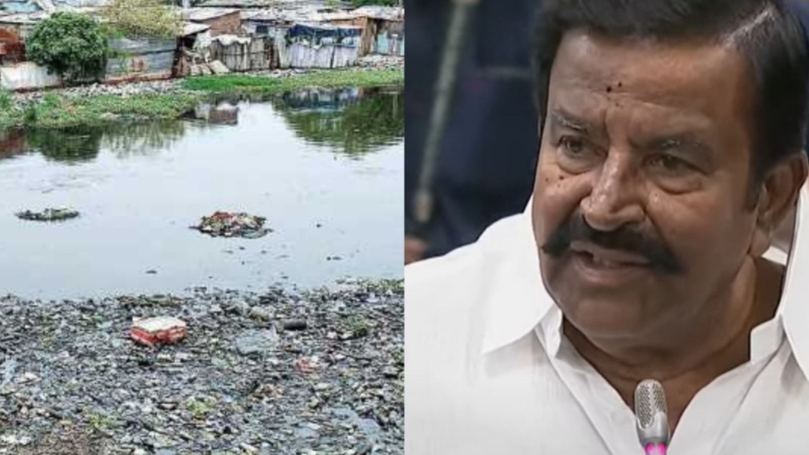 கூவம், பக்கிஹ்ஹாம் கால்வாயில் கழிவுநீர் கலப்பு- அமைச்சர் கே.என்.நேரு விளக்கம்