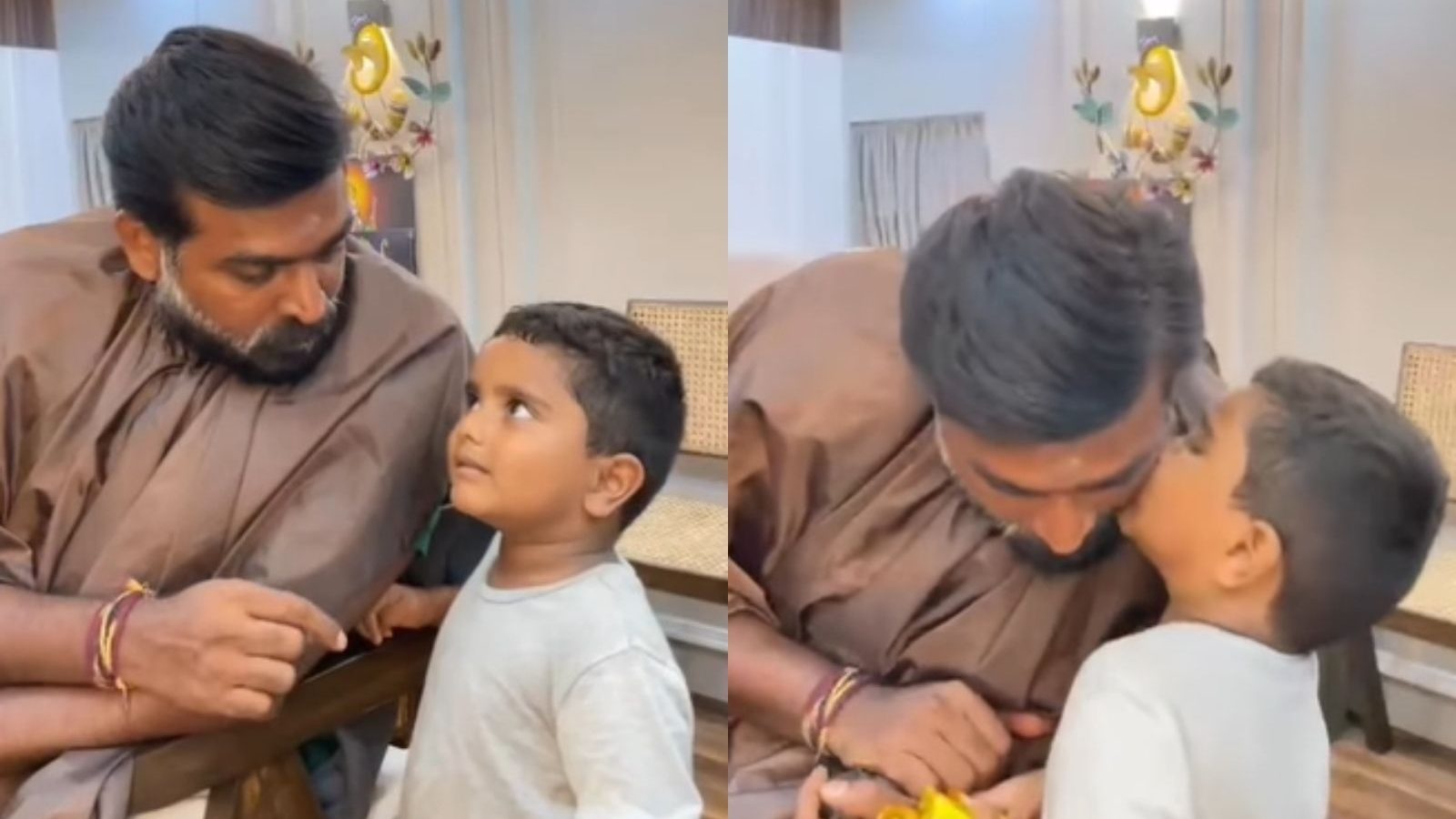 Video: ''உங்கள பார்க்கணும்னு தோணுச்சு.. வந்தேன்..'' விஜய்சேதுபதியை சந்தித்து முத்தம் கொடுத்த குட்டி ரசிகன்!