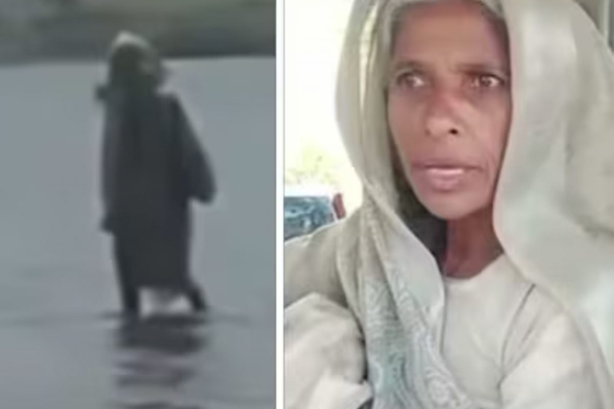 நர்மதா ஆற்றில் வலம் வந்த பெண்..!