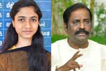 ''தங்கப் பேனா பரிசளிக்கிறேன்'' - நந்தினிக்கு வைரமுத்து வாழ்த்து