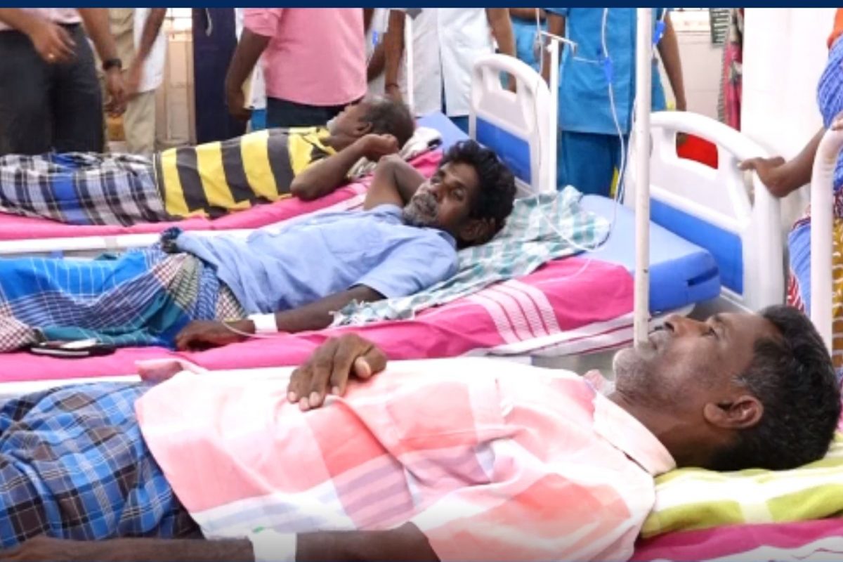 மருத்துவமனையில் சிகிச்சை பெற்று வரும் பாதிக்கப்பட்டோர்