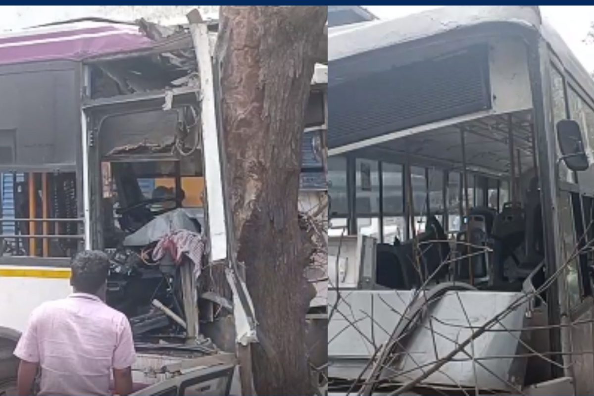 ஓடும் பேருந்தில் ஓட்டுநருக்கு வலிப்பு..அதிர வைக்கும் சிசிடிவி காட்சி..