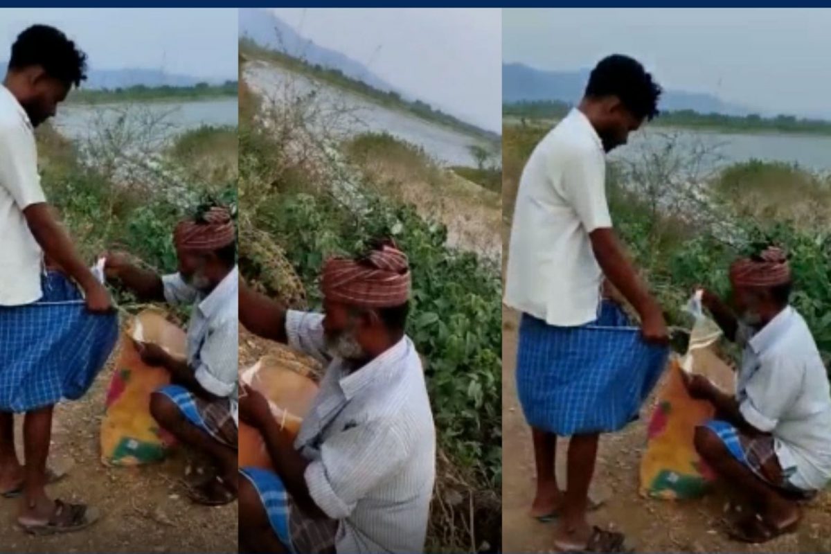 காலையிலே சாரயத்தை வாங்க குவிந்த குடிமகன்கள்