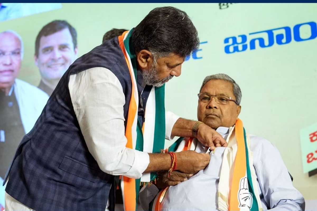 கர்நாடக முதல்வர் ரேஸ் - ரகசிய வாக்கெடுப்பில் சிவக்குமாருக்கு 'ஷாக்'