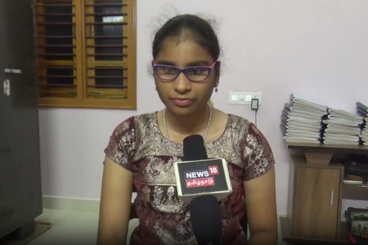 பள்ளியில் முதலிடம்... பார்வை சவாலுடைய மாணவியின் சாதனை கதை...!