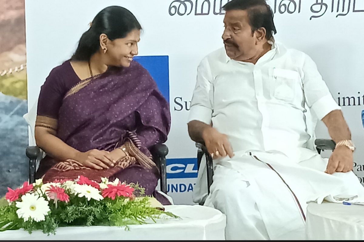 'கல்லக்குடி கொண்டான்': கனிமொழிக்கு பாடம் எடுத்த அமைச்சர் நேரு!
