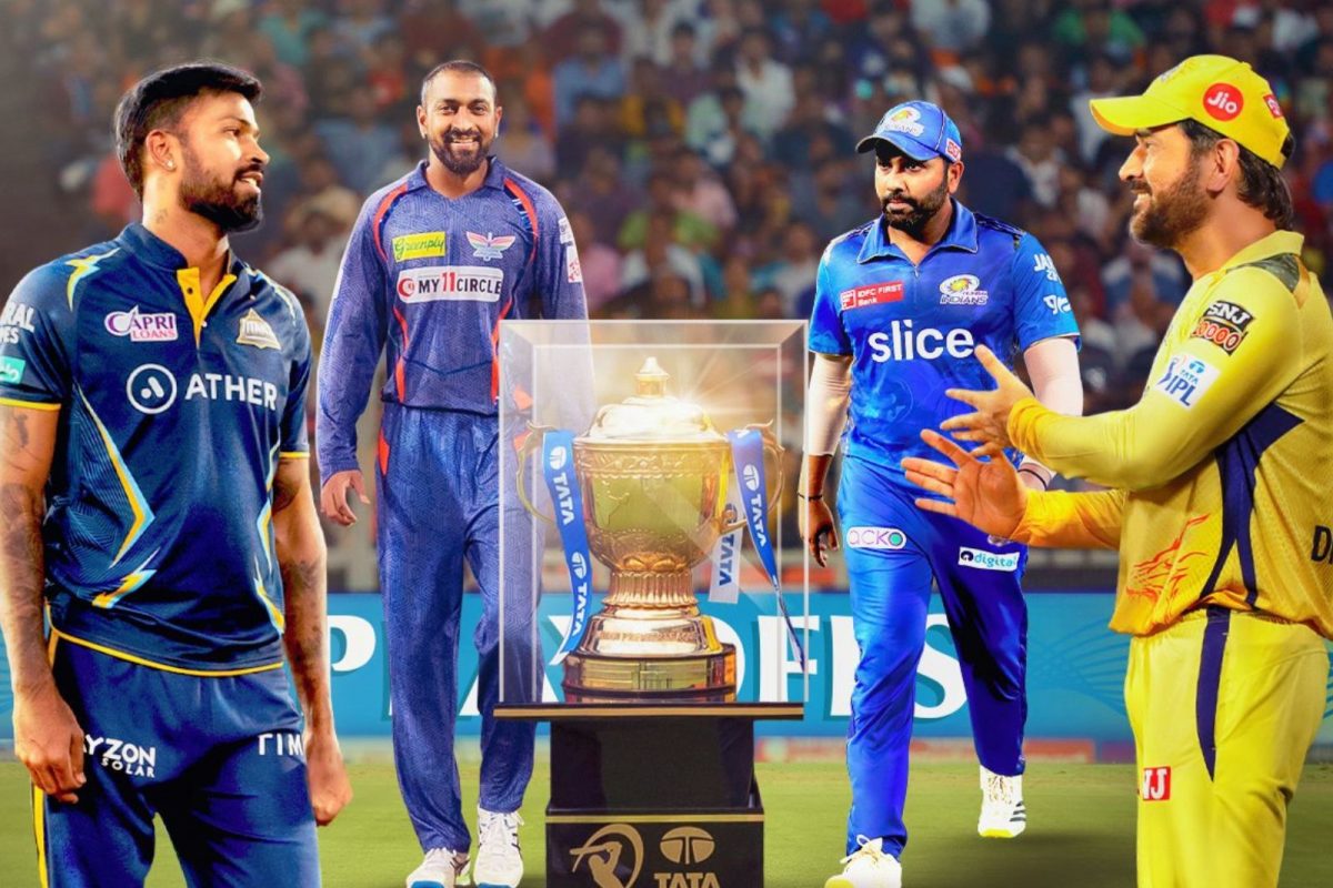 ப்ளே ஆஃப் சுற்றில் விளையாடும் அணிகளின் கேப்டன்கள்.
