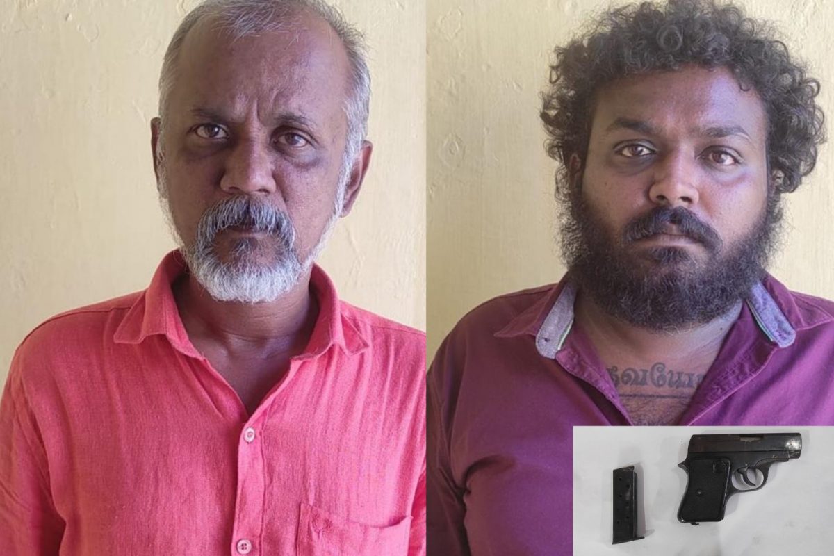 சட்ட விரோதமாக துப்பாக்கி மற்றும் தோட்டாக்கள் வைத்திருந்த 2 பேர் கைது..
