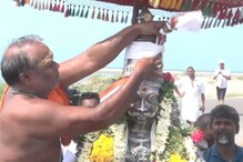 இலங்கை மன்னராக விபீஷணருக்கு பட்டாபிஷேகம்..! ராமேஸ்வரம் கோதண்டராமர் கோயிலில் கோலாகலம்..!