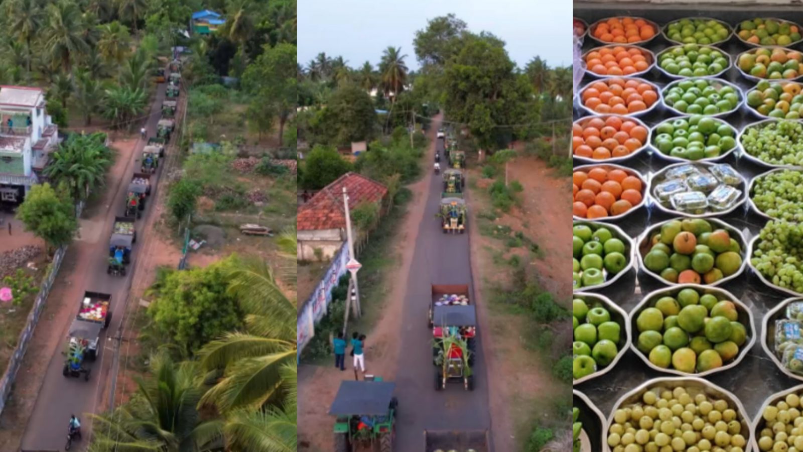 தஞ்சையில் இப்படி ஒரு நிச்சயதார்த்தமா? 15 ட்ராக்டரில் சீர் வரிசை.. அசத்திய மாப்பிள்ளை வீட்டார்.!