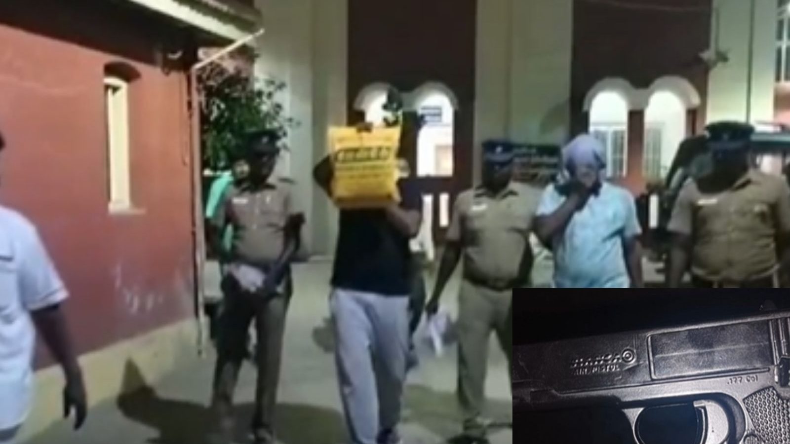 துப்பாக்கியை காட்டி லாரி டிரைவரை மிரட்டிய 2 இளைஞர்கள் கைது... திருப்பூரில் பரபரப்பு