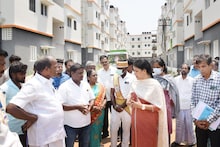 புதிய அடுக்குமாடி குடியிருப்புகளுக்கு திடீர் விசிட் அடித்த காஞ்சி கலெக்டர்..