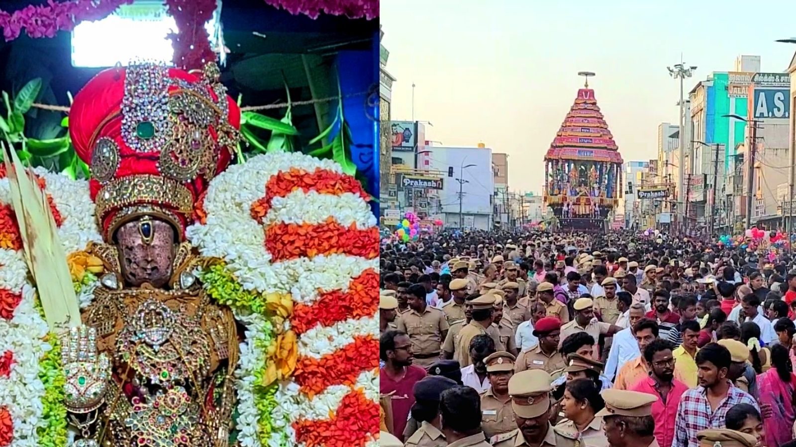 காஞ்சிபுரம் வரதராஜ பெருமாள் தேரோட்டத்தை பாக்கனுமா.. இதோ அழகிய போட்டோஸ்!