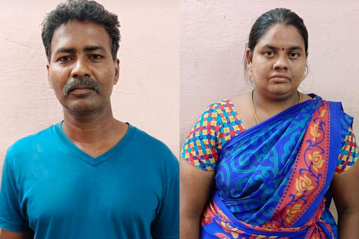 கணவரை பிரிந்து வாழும் பெண்ணுக்கு டார்ச்சர்.. தம்பதி கைது!