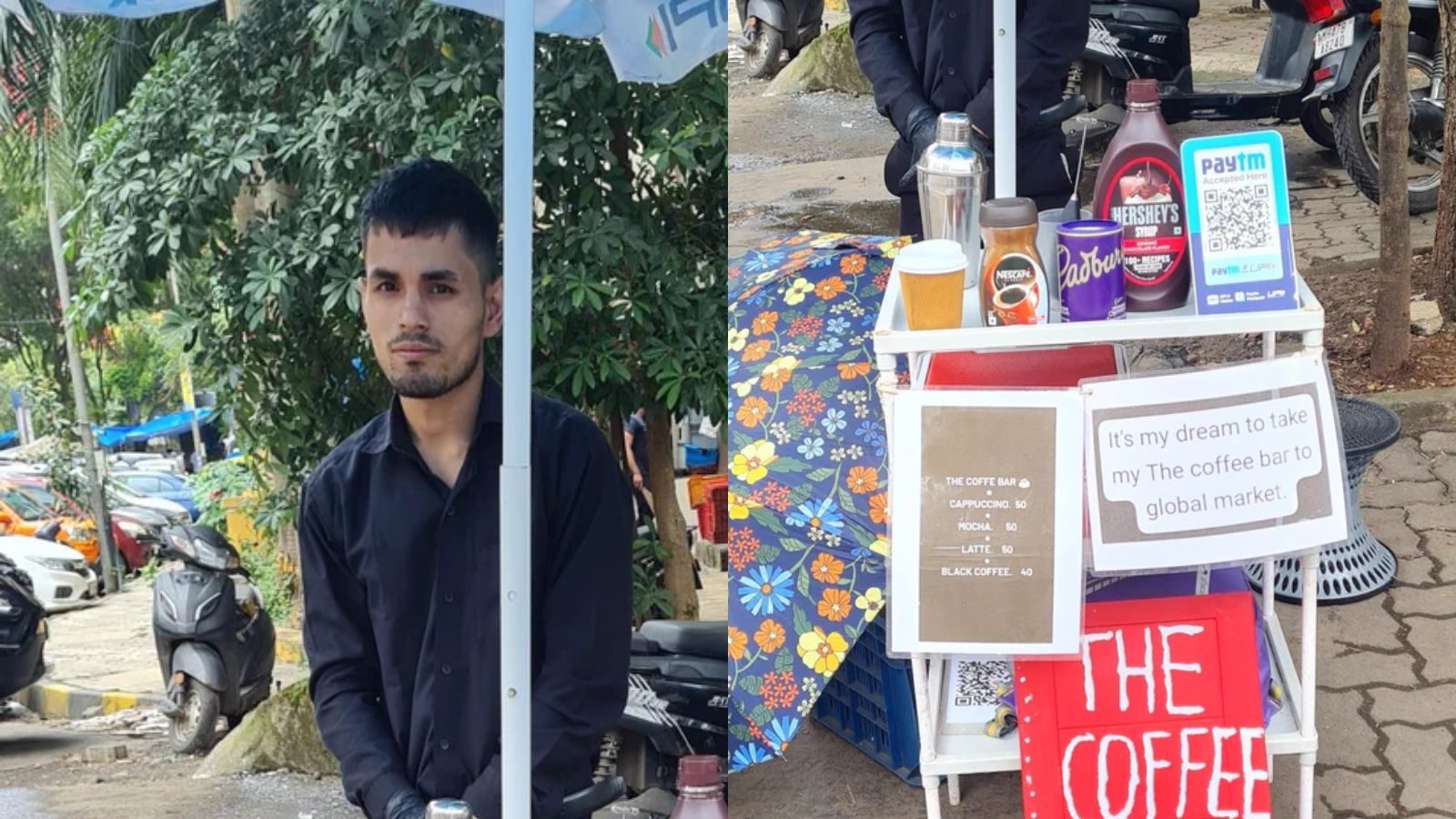 சாலையோரத்தில் காபி கடை... சர்வதேச அளவில் உயர்த்த கனவு.. பாராட்டிய நெட்டிசன்கள்