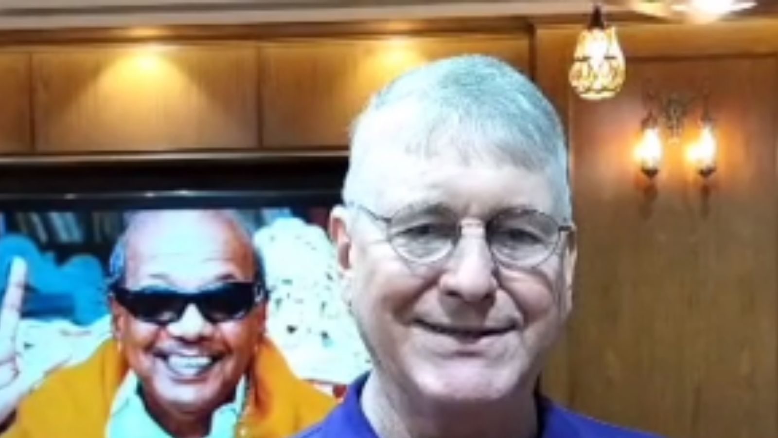 மதுரை கலைஞர் நூற்றாண்டு நூலகத்தை பார்வையிட்ட அமெரிக்க தொழிலதிபர்!