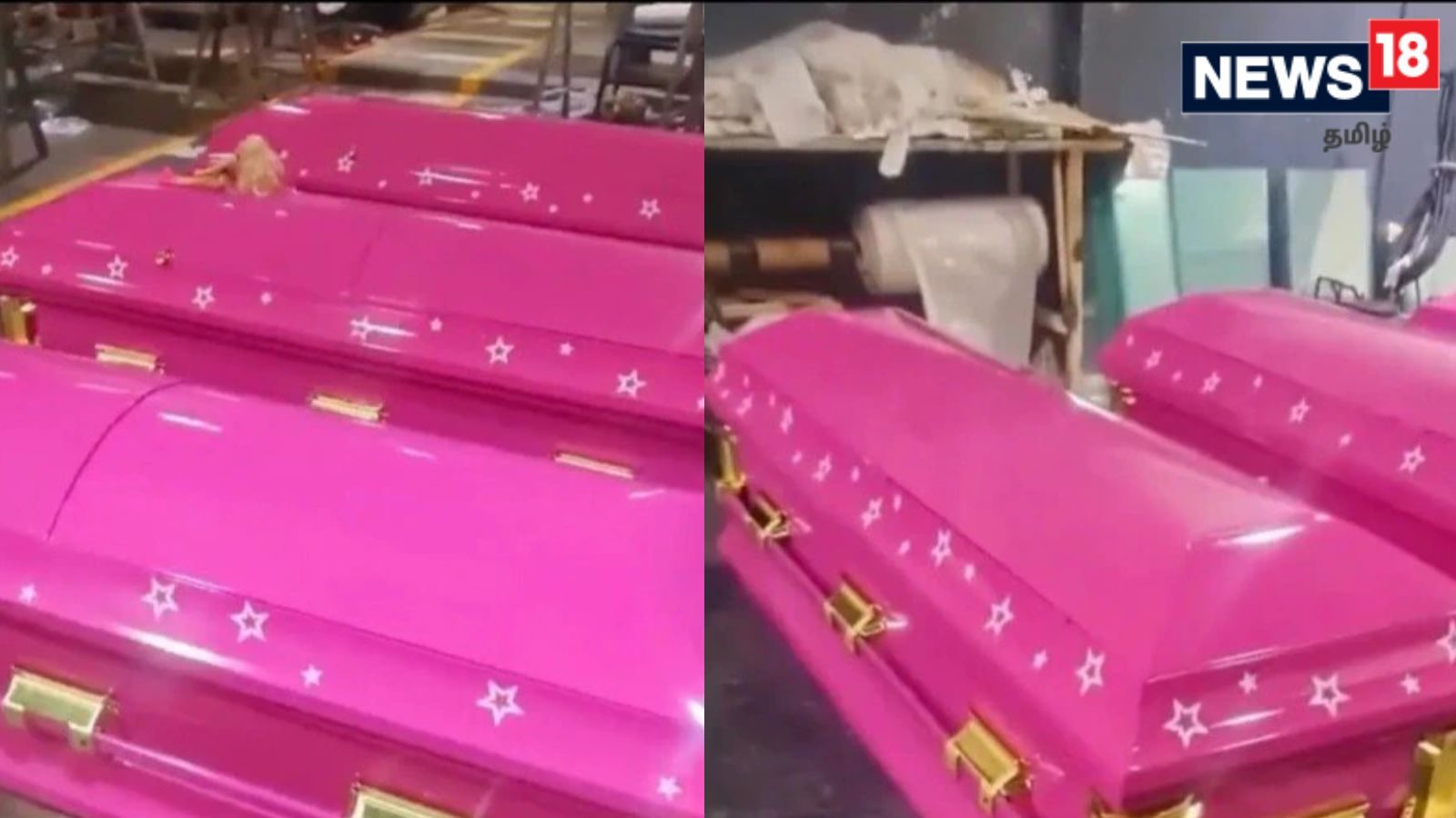 'பார்பி மேனியா'வில் சேரும் பிங்க் நிற தனித்துவமான சவப்பெட்டிகள்.. குவியும் ஆர்டர்கள்!