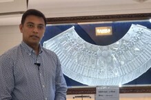 10 கிலோ எடையில் வெள்ளி கொலுசு செய்து அசத்திய நகை வியாபாரி