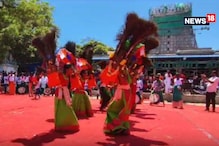 திருச்செந்தூரில் கலை நிகழ்ச்சி நடத்தி அசத்திய கோவை பக்தர்கள்..!