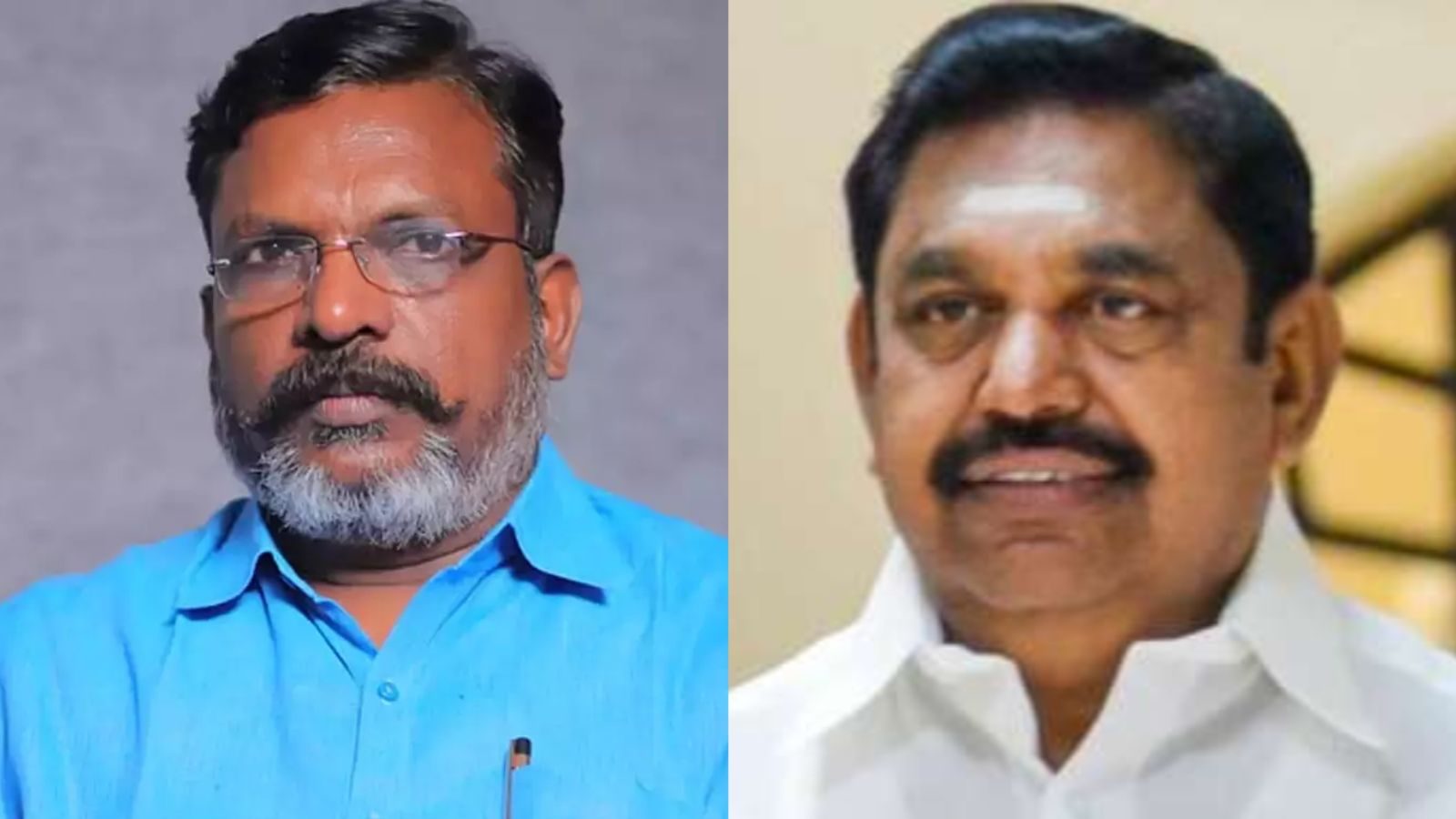 திருமாவளவனிடம் நலம் விசாரித்த எடப்பாடி பழனிசாமி