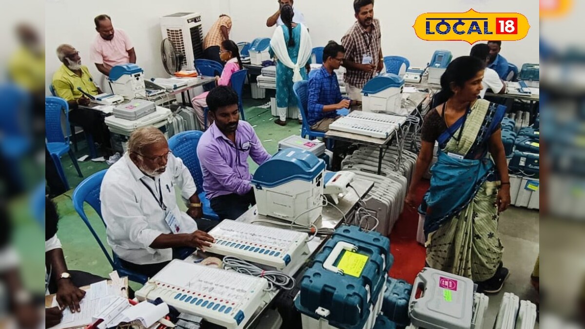 வாக்குப்பதிவு இயந்திரங்களில் சின்னங்கள் பொருத்தும் பணி தீவிரம்.... – News18 தமிழ்