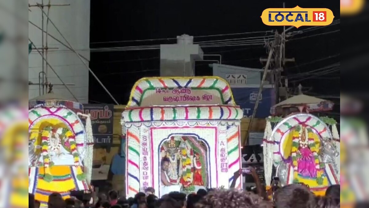 சங்கரன்கோவிலில் 5 சப்பரங்கள் பவனி... சங்கரநாராயணர் கோவில் வருஷாபிஷேக விழா... – News18 தமிழ்