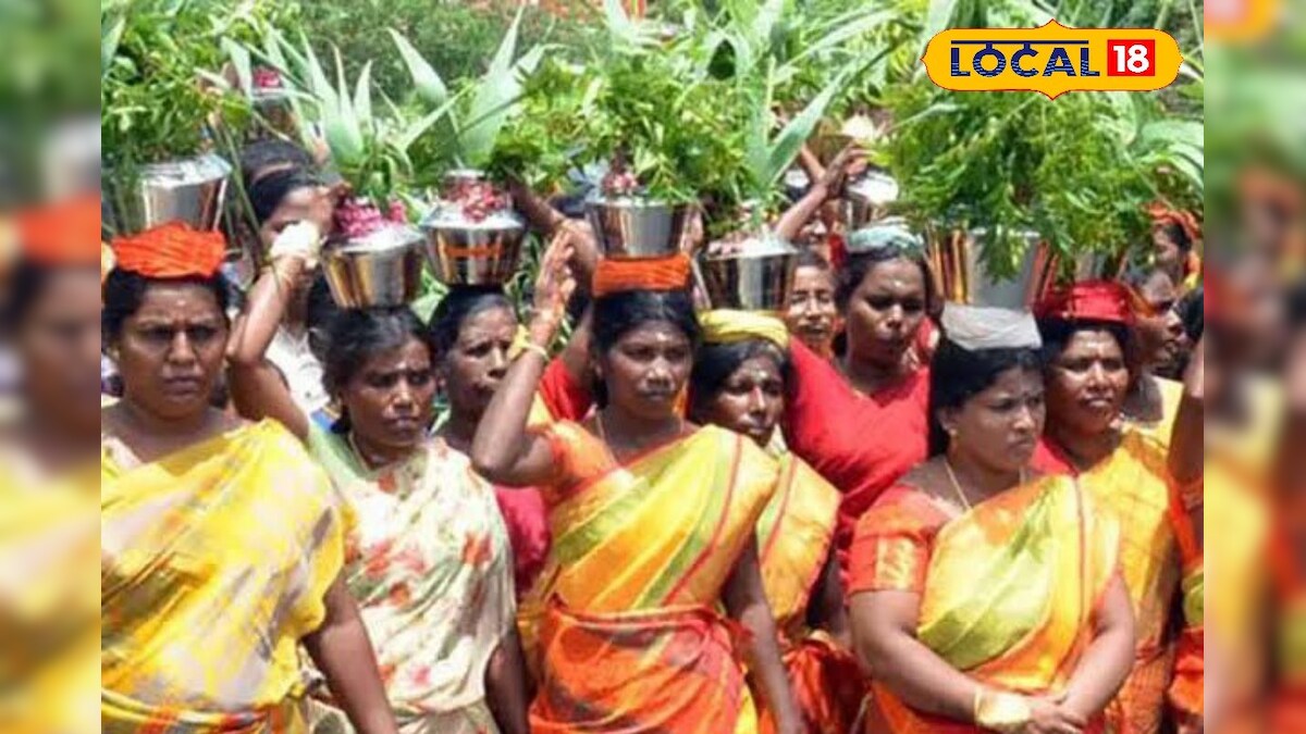 பூ கூடார அலங்காரத்தில் ஆடி வந்த மாரியம்மன் – News18 தமிழ்