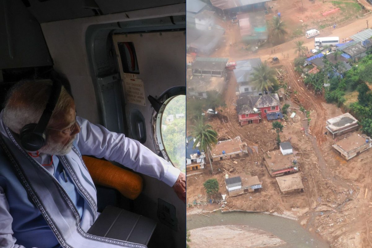 வயநாட்டில் நிலச்சரிவு ஏற்பட்ட பகுதிகளை ஹெலிகாப்டரில் பார்வையிட்டார் பிரதமர் மோடி ! – News18 தமிழ்