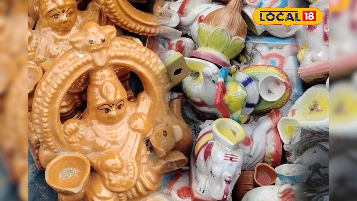 கலர்கலரா கலைநயம் பொங்கும் விளக்குகள்... கார்த்திகைக்கு களைகட்டும் விற்பனை... – News18 தமிழ்