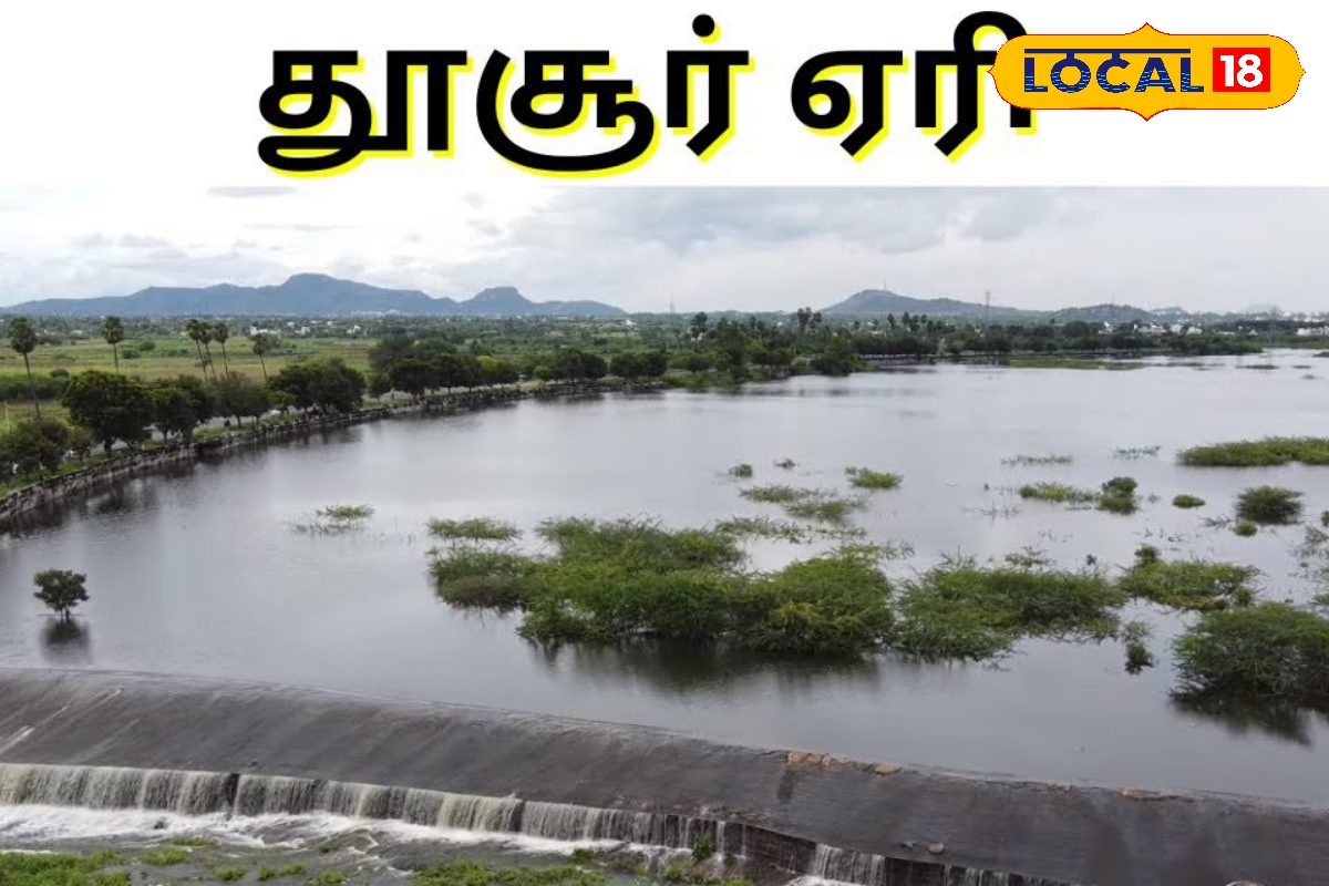 "கனமழையால் தீடீரேன உருவான கடல்... Tourist ஸ்பாட்டாக மாறிய நாமக்கல் தூசூர் ஏரி...