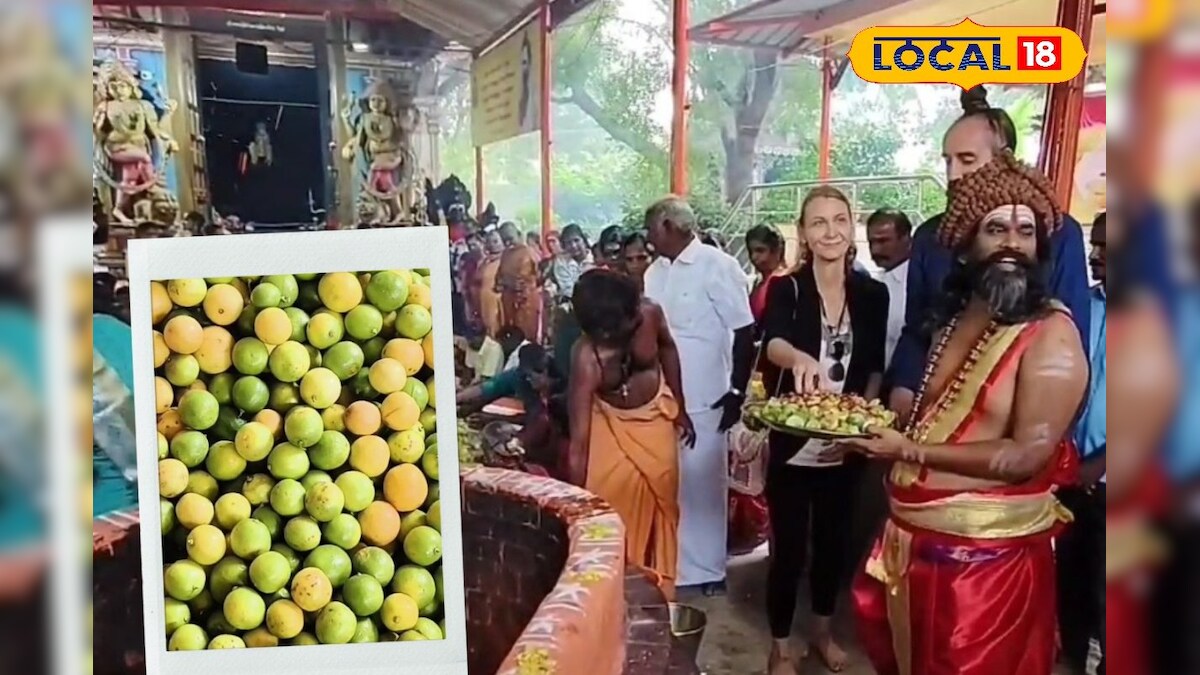 1,00,008 எழுமிச்சை கொண்டு யாகம்... பிரத்யங்கிரா தேவி கோவிலில் நடிகை தர்ஷா குப்தா தரிசனம்..