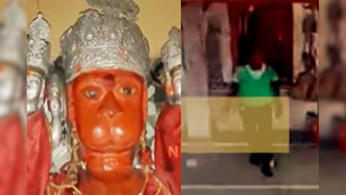 ஆஞ்சனேயர் கிரீடத்தை ஆட்டையை போட்ட ஆசாமி.. பக்காவாக சிக்கிய சிசிடிவி காட்சிகள்..!