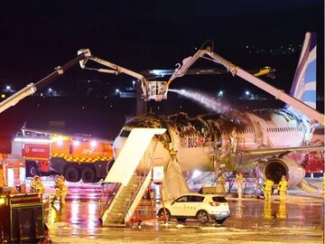 south korea flight fire