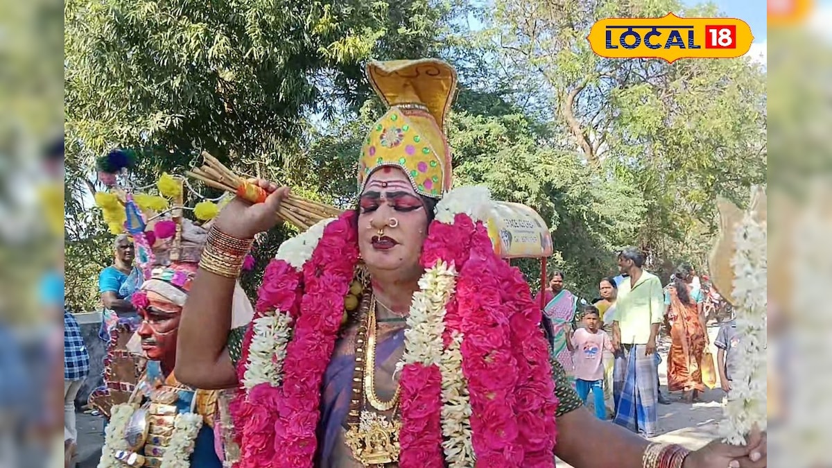 பம்பை உடுக்கை சத்தம்!!  மயான கொள்ளையில் மயான காளியாய் அங்காளம்மன்... - News18 தமிழ்