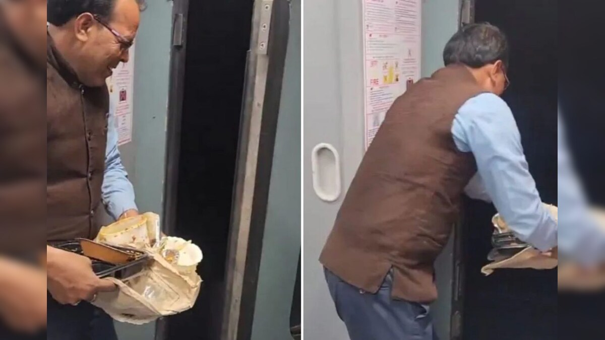 ரயில்வே ஊழியரின் பொறுப்பற்ற செயலால் அதிருப்தியில் பயணிகள்... வைரலாகும் வீடியோ...! - News18 தமிழ்