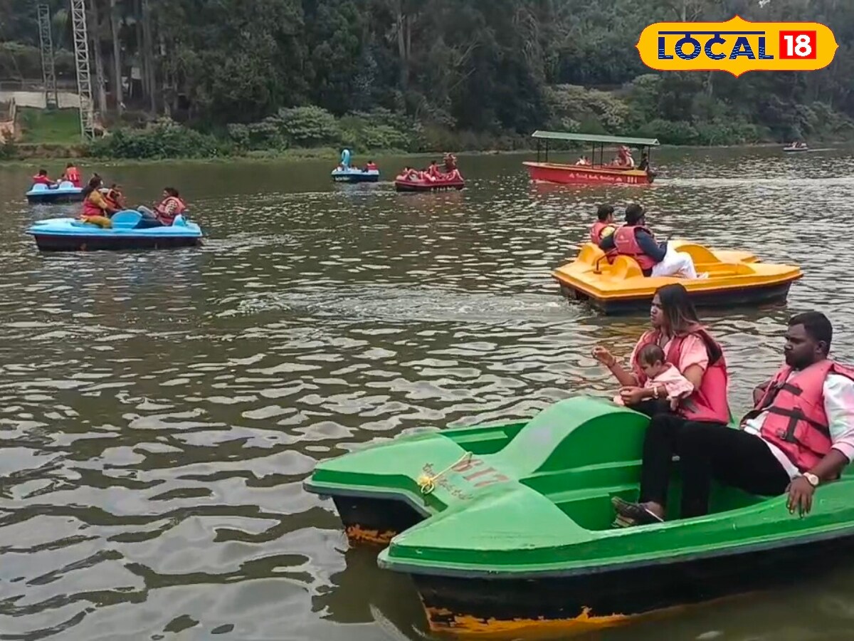 மலைகளுக்கு நடுவே சிறப்பான படகு சவாரி... சிறியவர் முதல் பெரியவர் வரை இது பேவரைட் ஸ்பாட்... - News18 தமிழ்